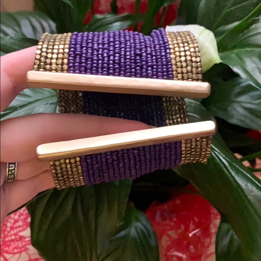 Purple beaded bracelet - Picture 4 of 4